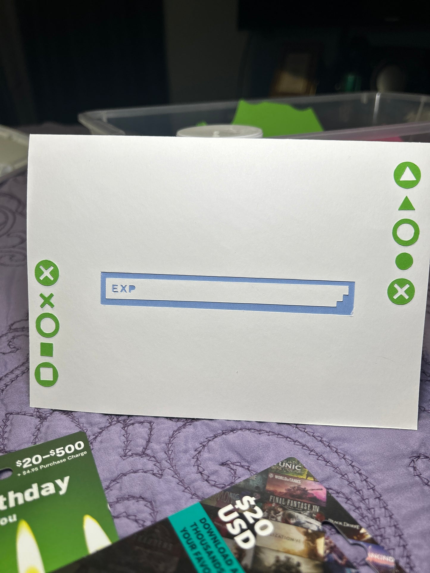 Game Controller Pop Up Card | Gift Card Holder | Playstation Controller Card | Fathers Day Custom Cards