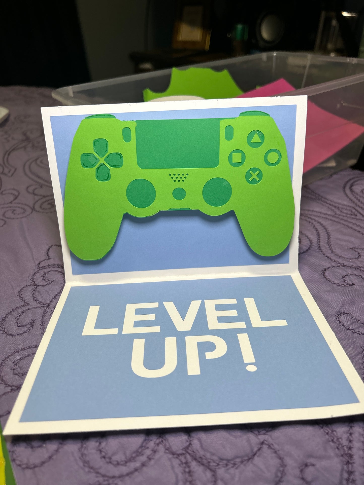Game Controller Pop Up Card | Gift Card Holder | Playstation Controller Card | Fathers Day Custom Cards