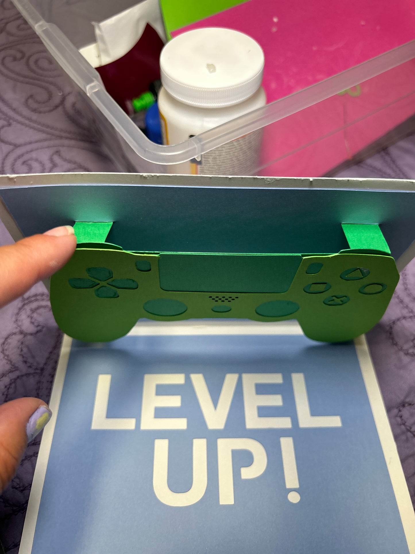 Game Controller Pop Up Card | Gift Card Holder | Playstation Controller Card | Fathers Day Custom Cards