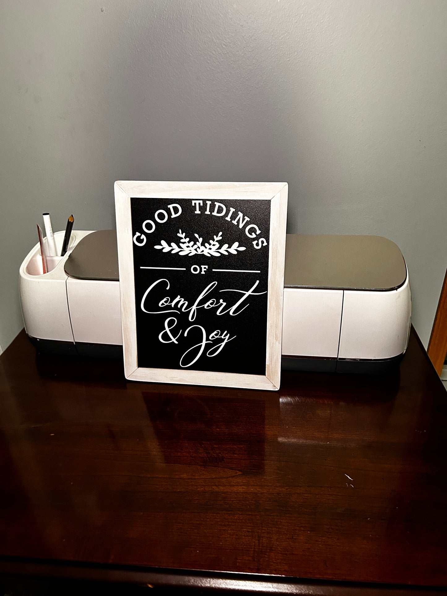 Good Tidings White Wash Handmade Decor | Seasonal Holiday Decor | Ideal Gifts