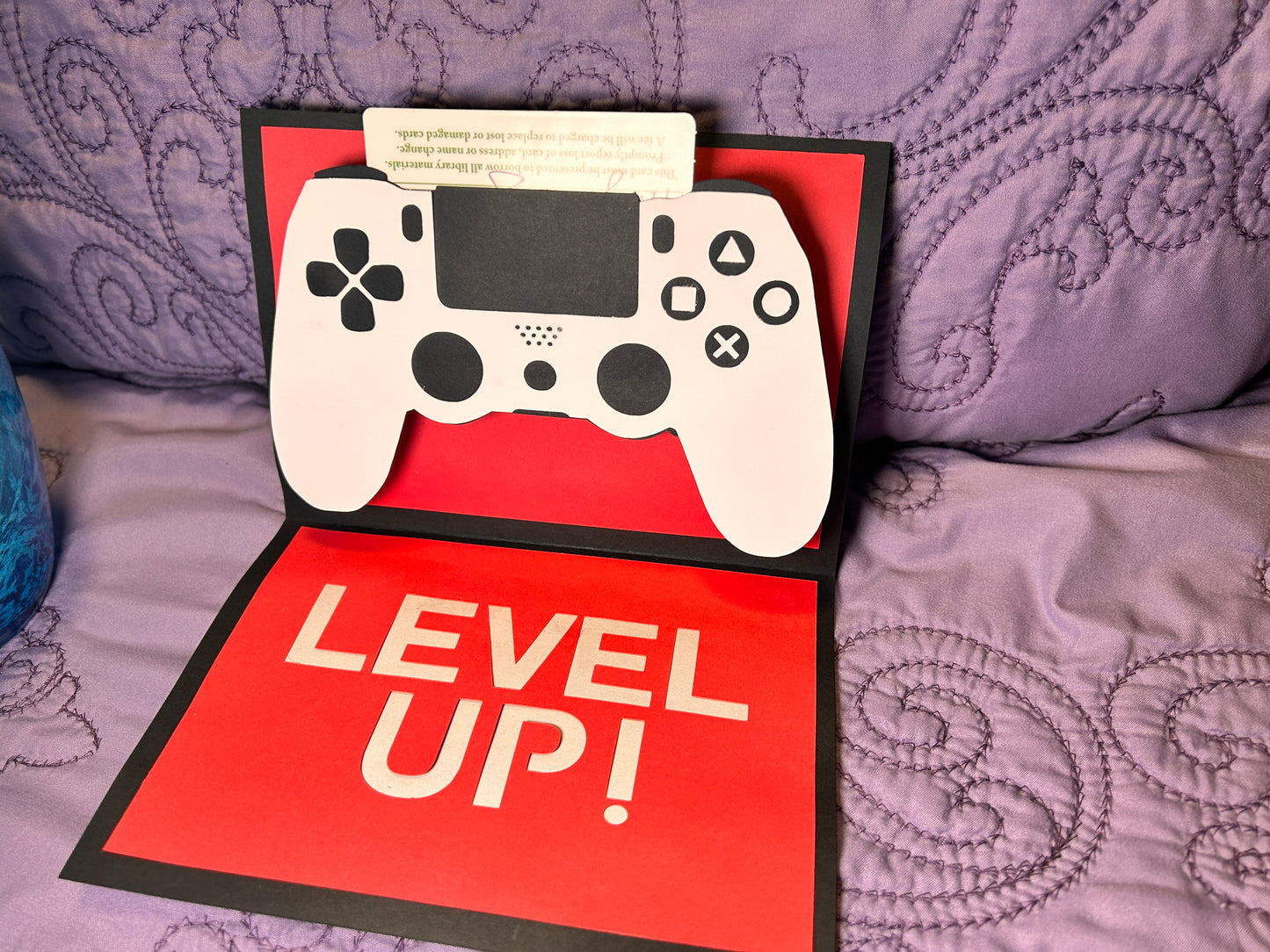 Game Controller Pop Up Card | Gift Card Holder | Playstation Controller Card | Fathers Day Custom Cards