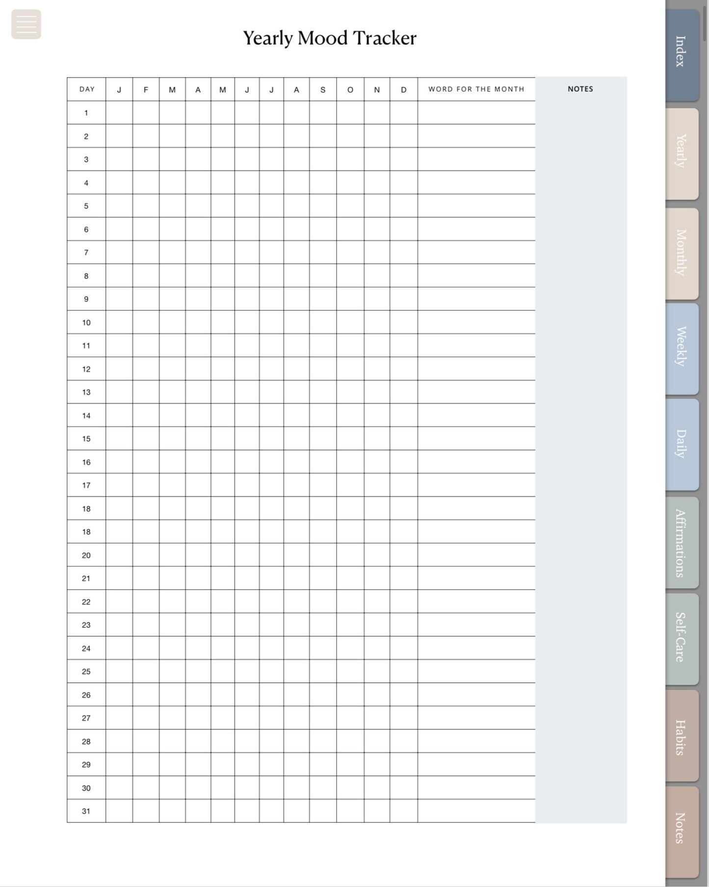 Self Care Digital Workbook | Self Care Tracker | Download | Yearly | Monthly | Daily | Mental Health Journal | Healing Trauma Journal