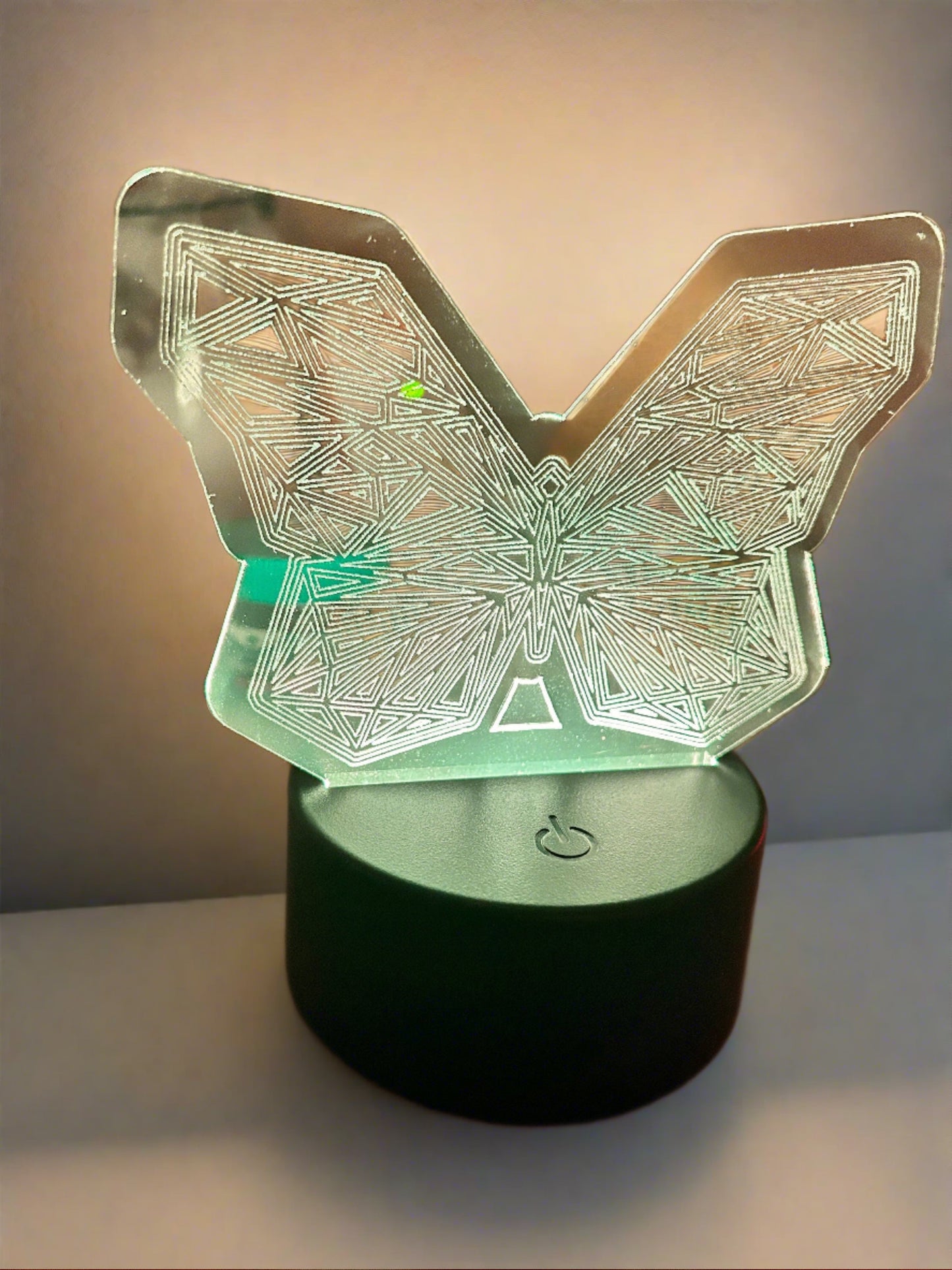 Butterfly Night Light | LED Night Lamp | Personalized Light | Remote Controlled Lamp | Engraved Butterfly | Colorful Nightlight
