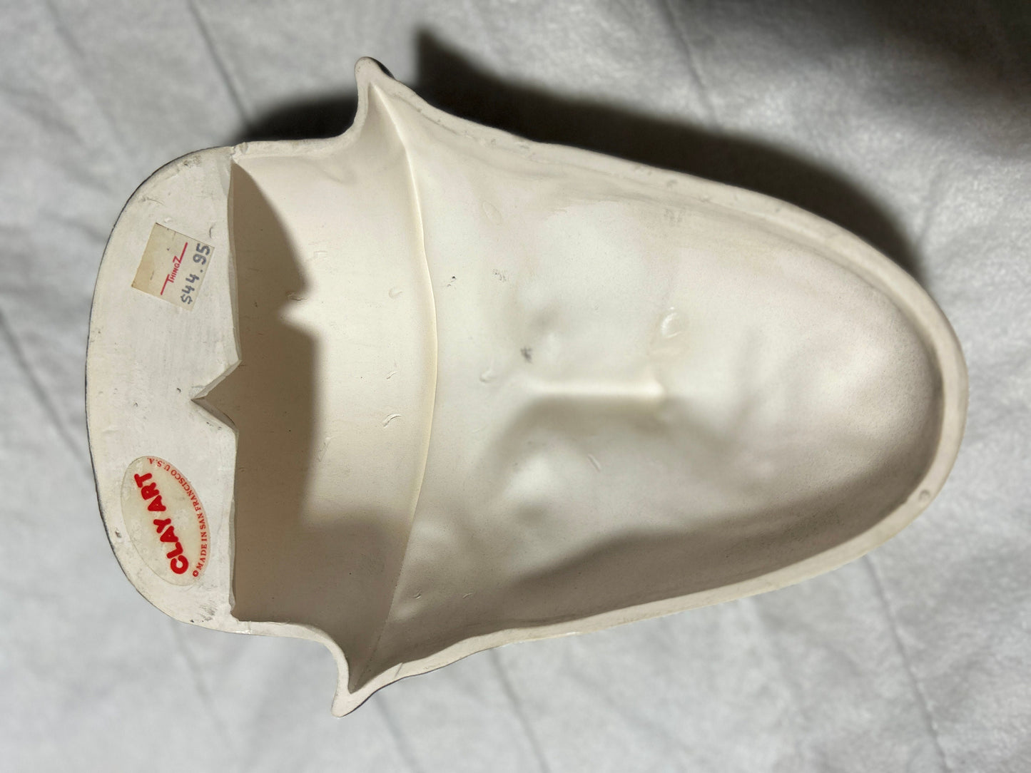 Vintage Charlie Chaplin Hand Painted Clay Mask San Fransisco