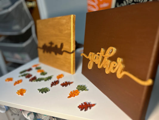 Minimalist Thanksgiving Holiday Decor | Colorblock | Thanksgiving Wall Decor | Matching Set