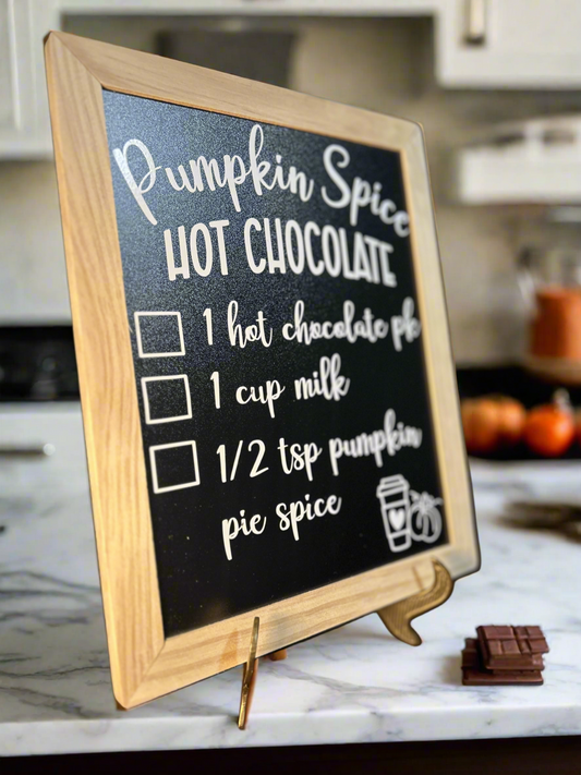 Pumpkin Spice Hot Chololate Recipe | Seasonal Decor | Fall Signs and Vibes