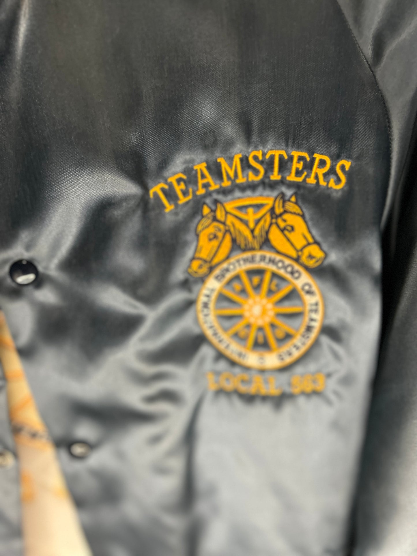 Vintage Teamsters Local 563 Satin Men’s Coat