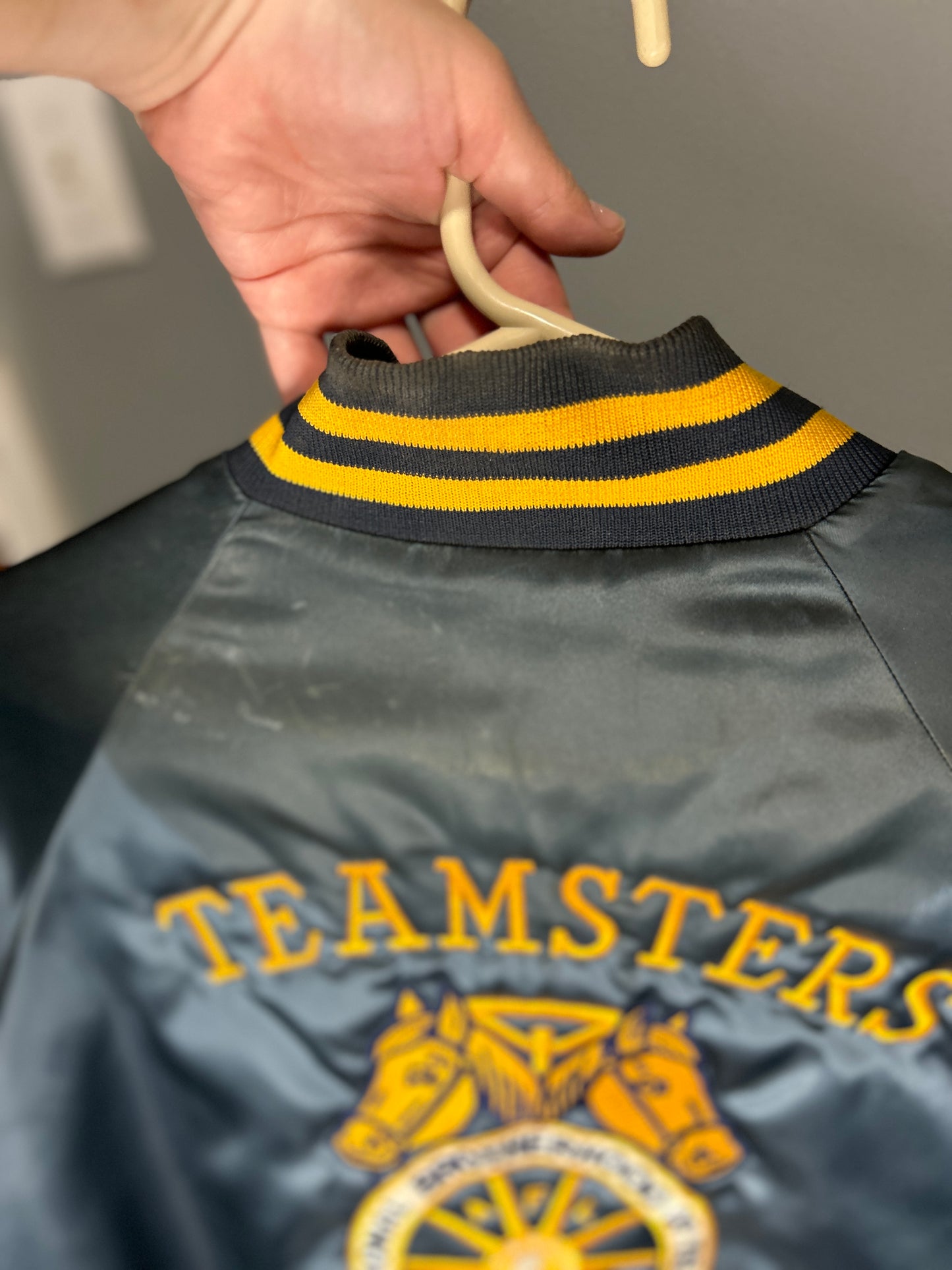 Vintage Teamsters Local 563 Satin Men’s Coat