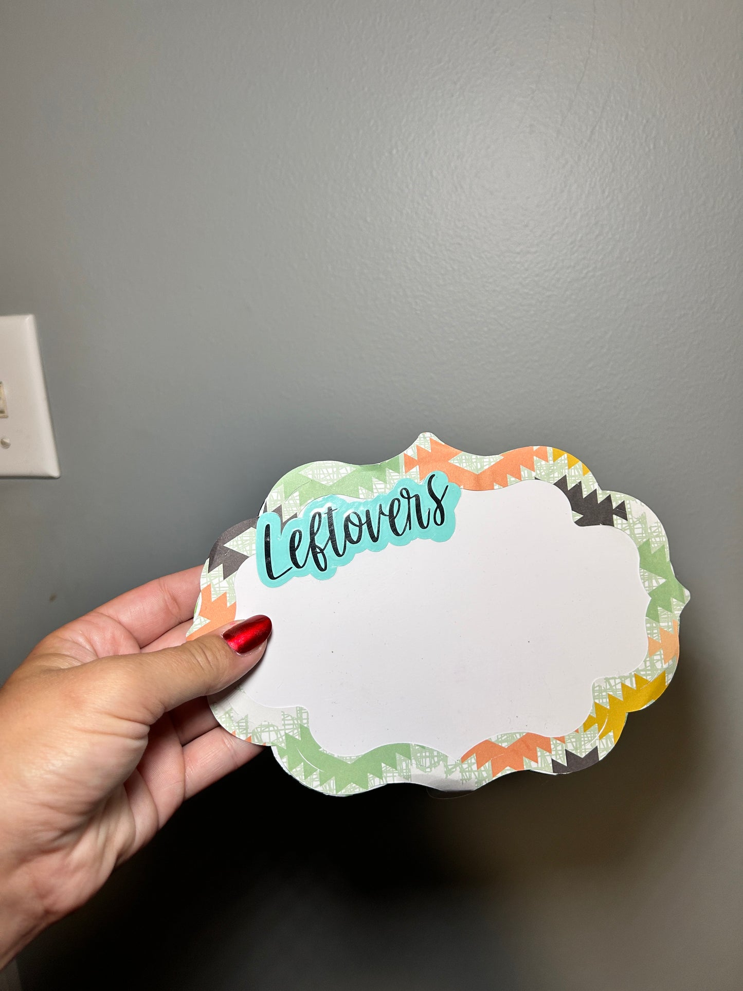 Dry Erase Leftovers Sign for Fridge, Magnetic, Erasable