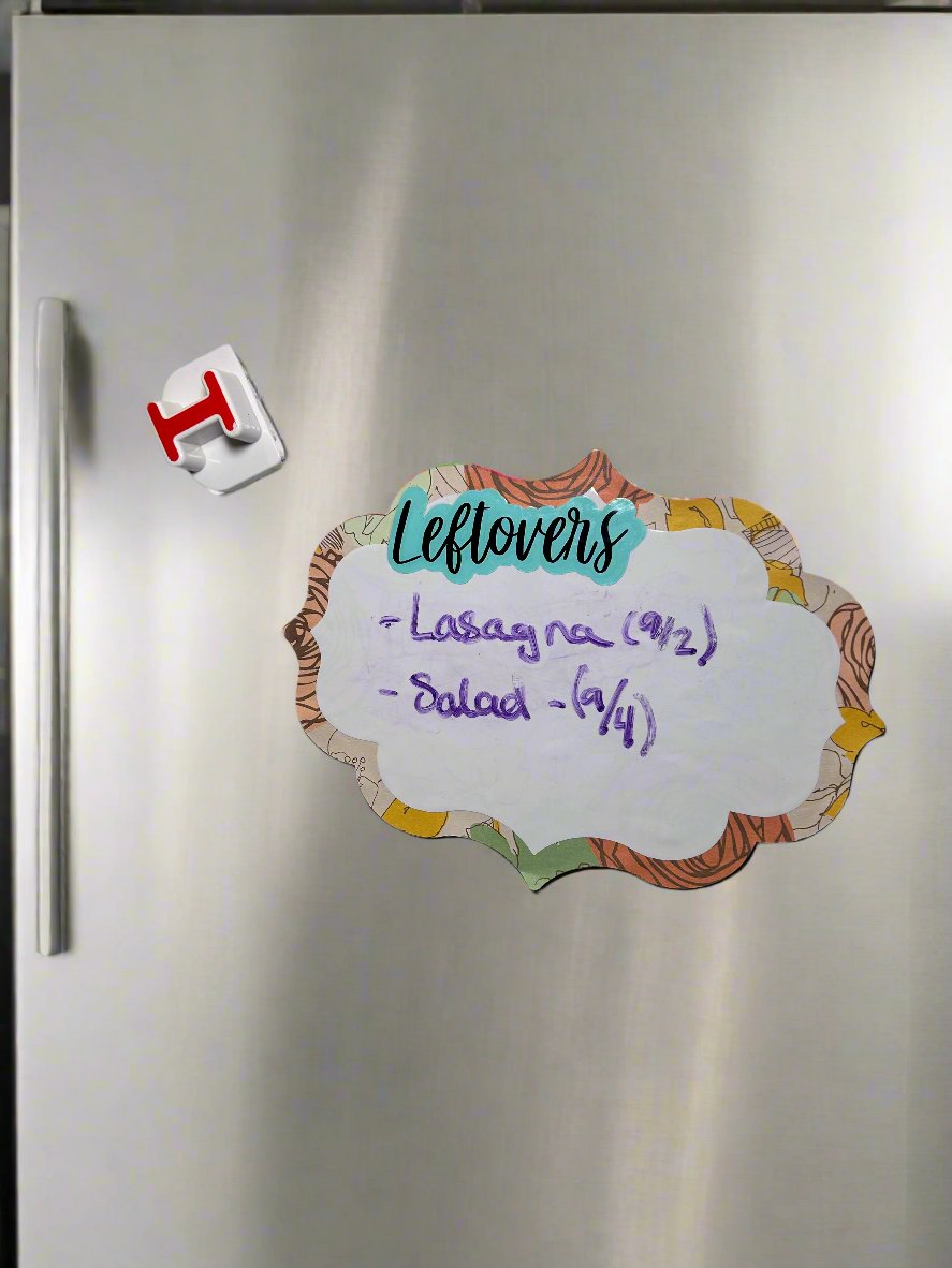 Dry Erase Leftovers Sign for Fridge, Magnetic, Erasable