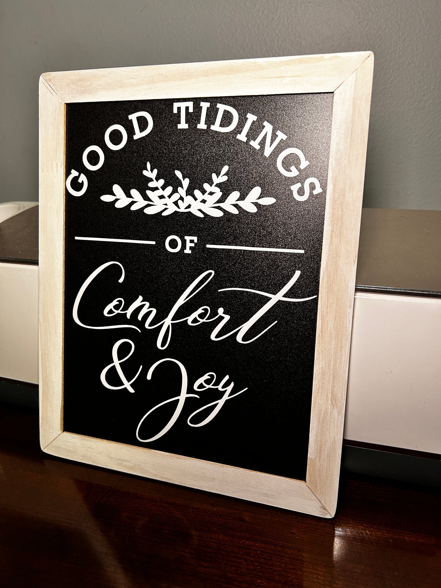 Good Tidings White Wash Handmade Decor | Seasonal Holiday Decor | Ideal Gifts