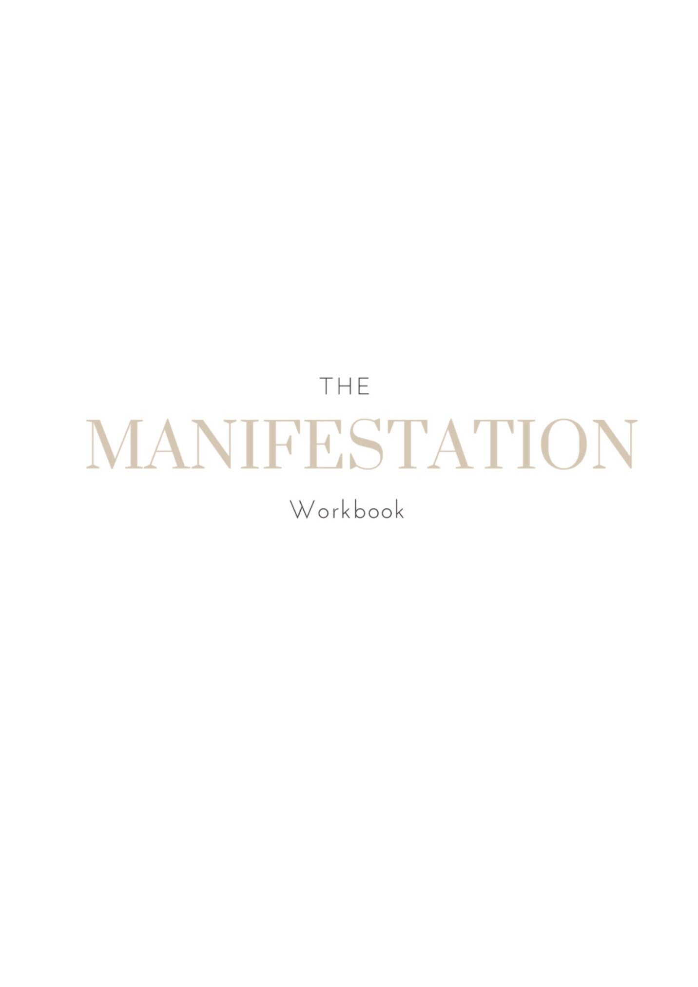 Manifestation Workbook | Digital Journal | Self Work Book | Mental Health Online | Digital Manifestation Journal