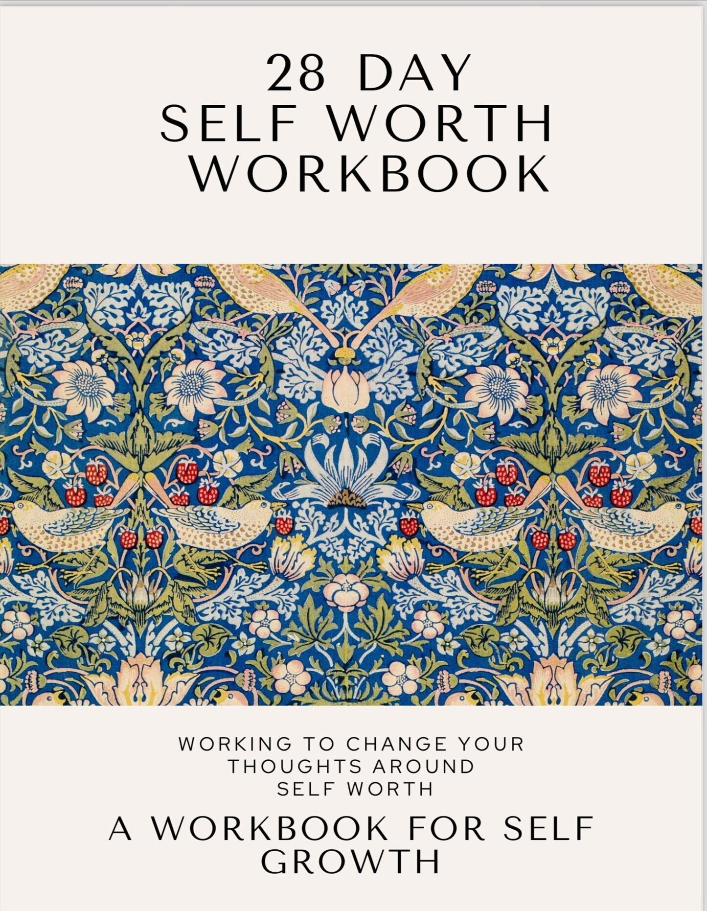 28 Day Self Love Workbook | Digital Self Love Journal | Monthly Self Care Journal